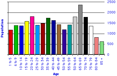 Population age graph